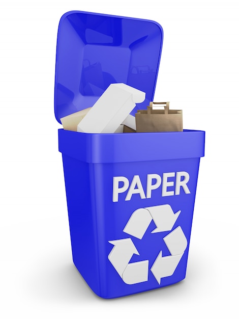 Container for waste paper