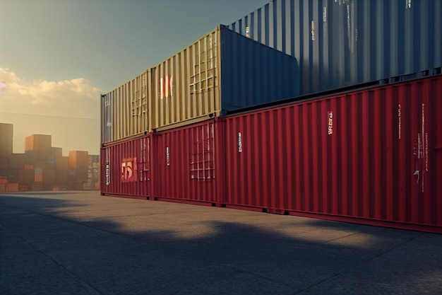 Container werf product 3D render