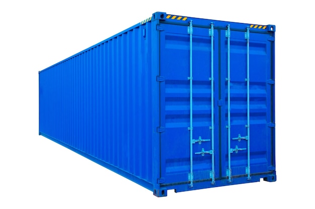 Container on white background isolate for shipping goods