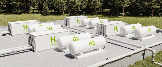 A container with h22 on the side of it.