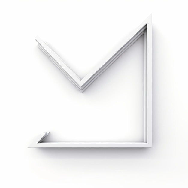 Фото Современная абстрактная геометрия белые часы с контрольным знаком