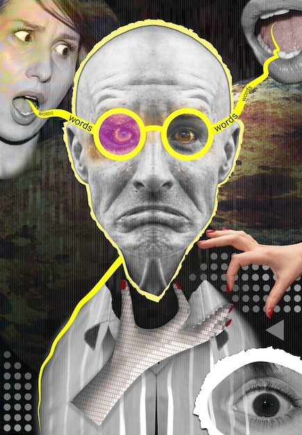 contemporary art collage digital collage in the style of surrealism