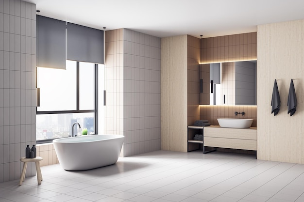 Contemporary bathroom interior