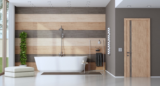 Bagno moderno con vasca