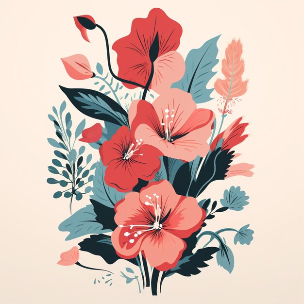 Contemporary botanical poster