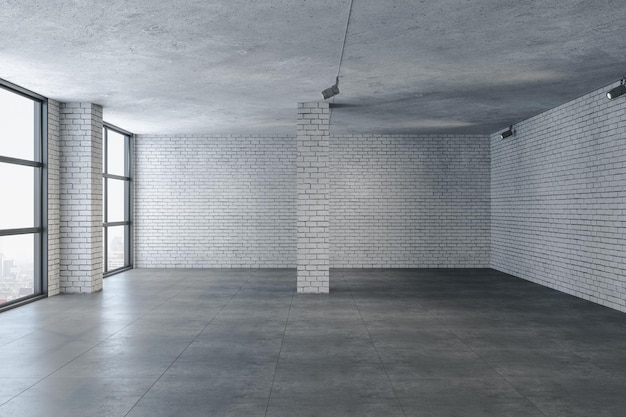 Contemporary brick interior