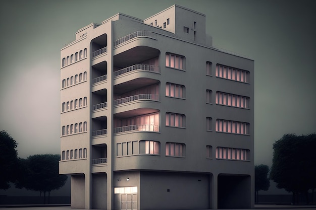 현대적인 건물 빈 아파트