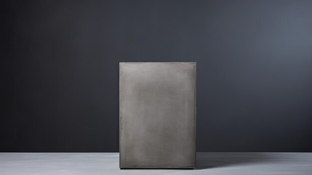 Contemporary concrete podium suitable for minimalist decor gray