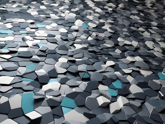 Photo contemporary geometric 3d mosaic graphics loopily template as abstract backdrop for presentations