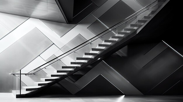 Contemporary gray geometric