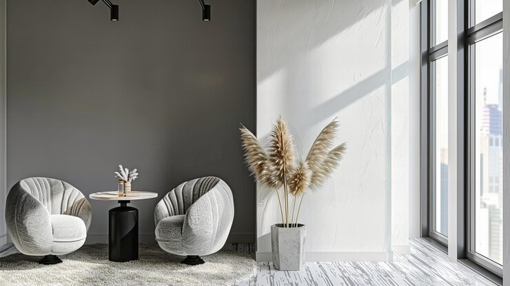 Photo contemporary living at its best a modern apartment that balances style and comfort creating a warm and inviting space with a touch of elegance
