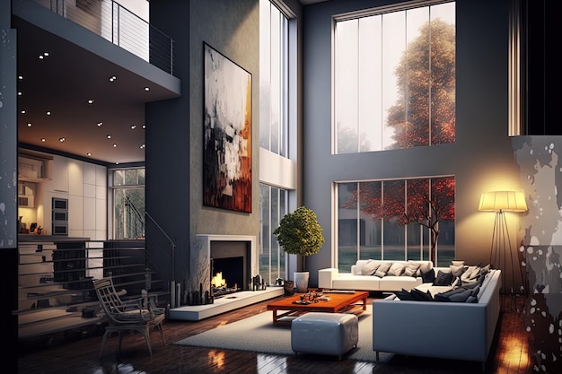 Contemporary living room