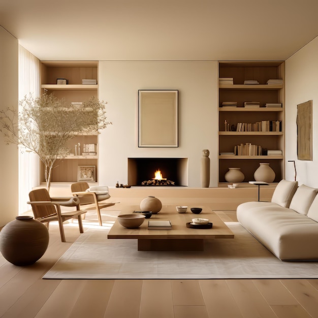 Photo contemporary living room
