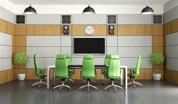 Contemporary meeting room