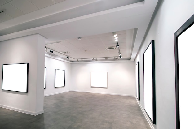Contemporary museum gallery interior