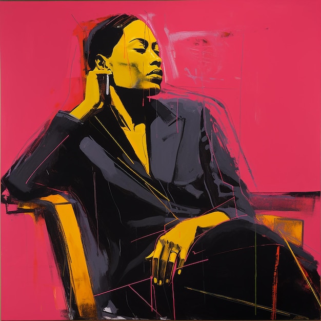 contemporary portrait of black woman