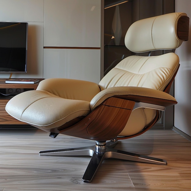 Contemporary Recliner Chair with Integrated Speakers