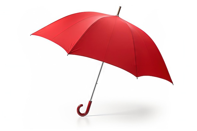 Contemporary red umbrella isolated on white