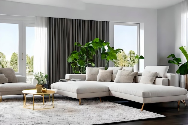 Contemporary Residential Livingroom luxuary modern interior design