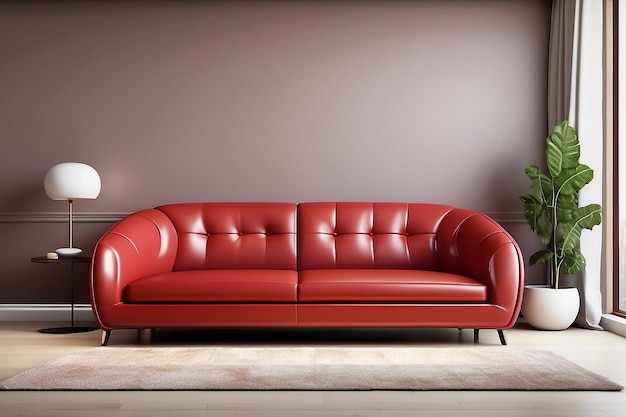 Contemporary simple clean living room interior design