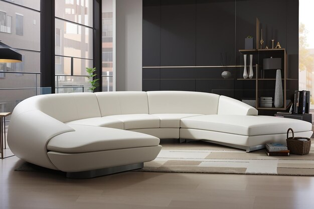 Contemporary sofa living room in modern room