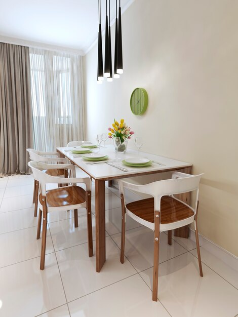 Contemporary style dining table