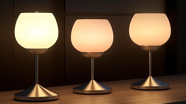 現代的なテーブルランプ照明スタイル