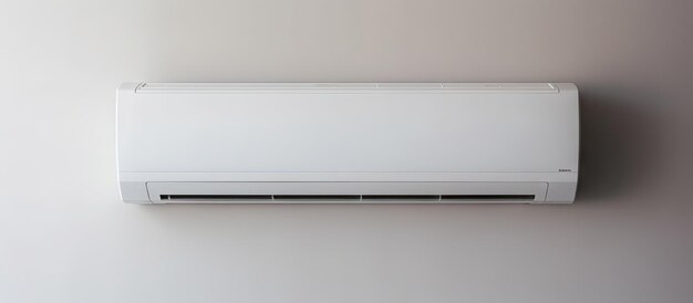 Contemporary white heater mounted on a wall