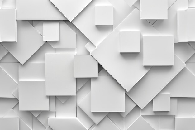 Contemporary white and light grey square overlapped patch Generative Ai