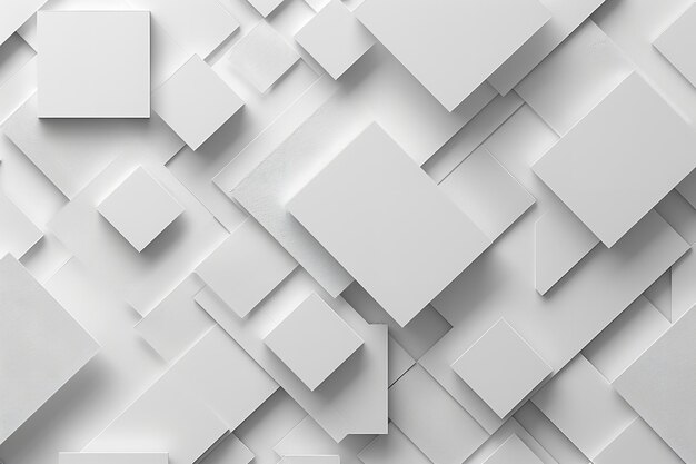 Contemporary white and light grey square overlapped patch Generative Ai