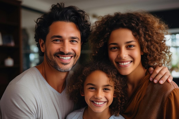 Contented Brazilian Family