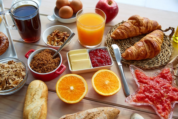 Colazione continentale a buffet con caffè