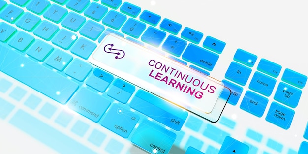 Continuous learning keyboard concept.