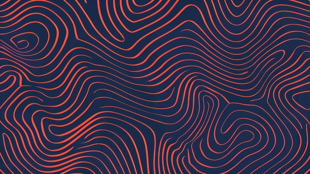 contour topografische golflijnen achtergrond rood abstract patroon textuur op donkere achtergrond