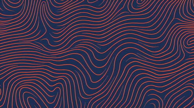 contour topographic wave lines background red abstract pattern texture on dark surface