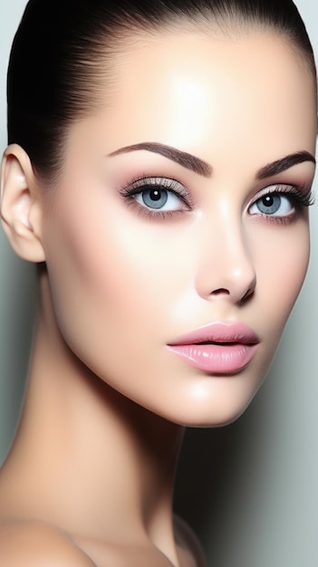 Contouring face HD 8K wallpaper Stock Photographic Image