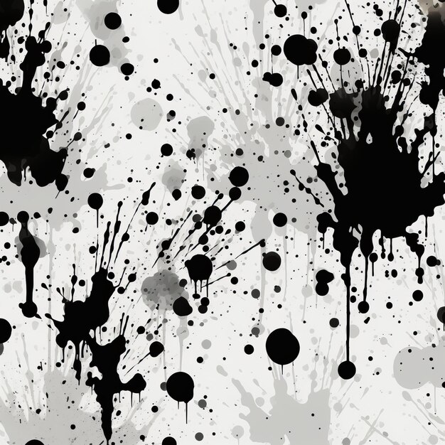 Premium Photo | Contrasting Chaos The Dynamic Black and White Spatter