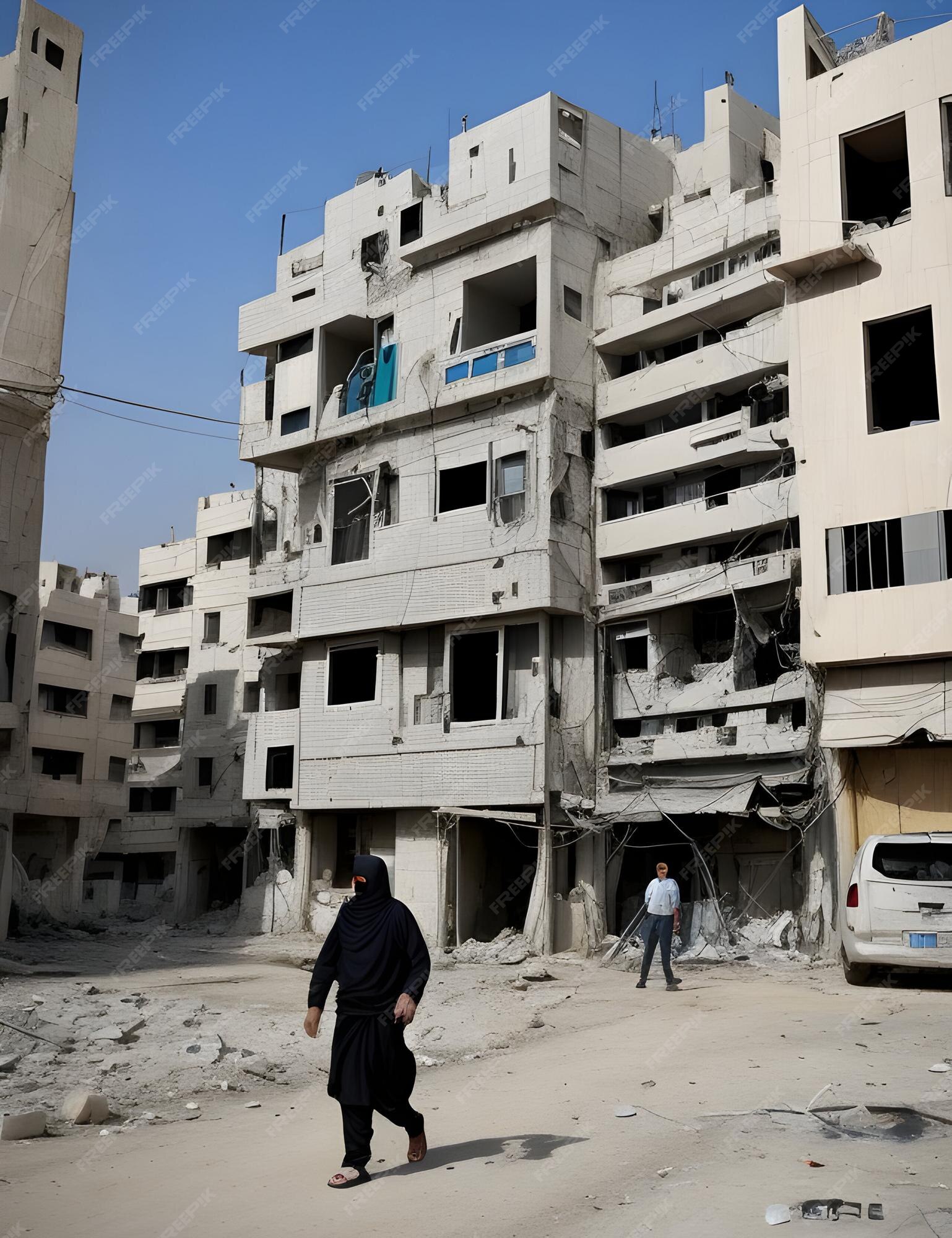 Premium AI Image | Contrasting Daily Realities in Gaza Strip and Israel