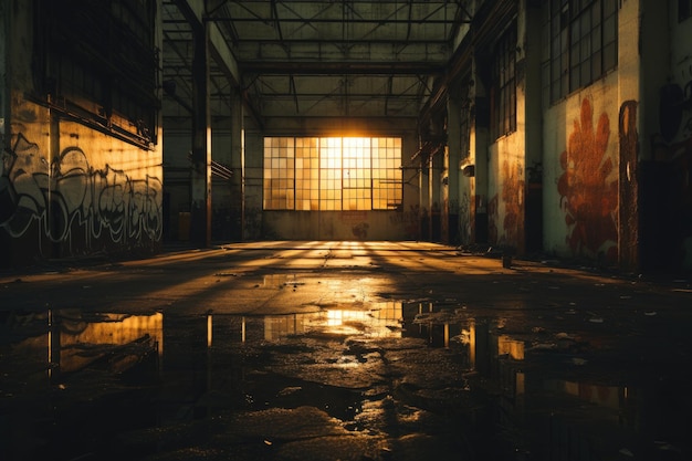 Contrasting Shadows in an Abandoned Warehouse