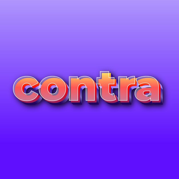 contraText effect JPG gradient purple background card photo