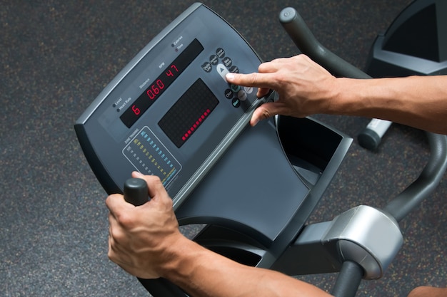 Control panel of cardio machine