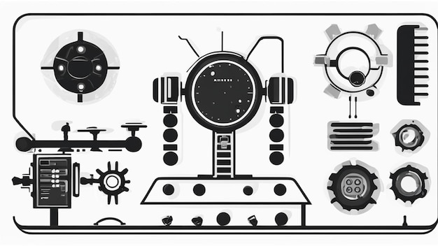 Foto sistemi di controllo nella robotica