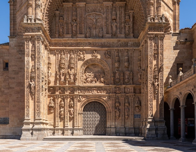 Convent of San Estaban in the center of old Salamanca in Spain