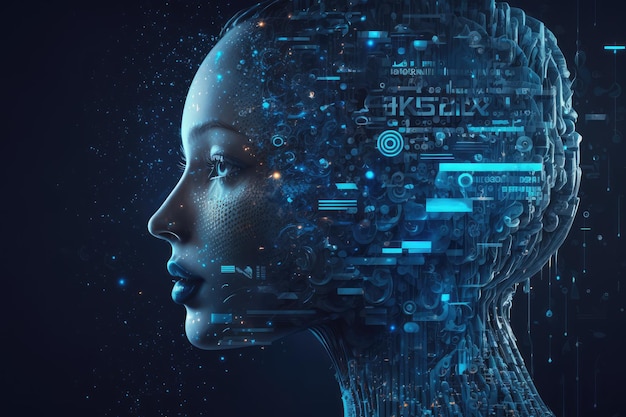 Концепция разговорного искусственного интеллекта Генеративный ИИ