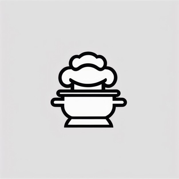 Photo cook icon vector clipart logo design illustration