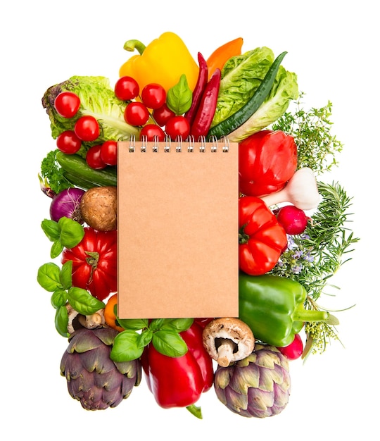cookbook for recipes with fresh organic vegetables and herbs