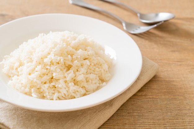 cooked rice on plate