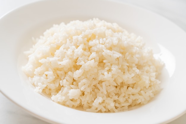 cooked rice on plate