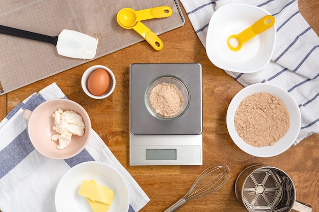 Cookie ingredients for baking