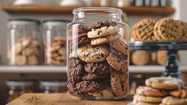 Photo a cookie jar that never empties offering an endless supply of treats that taste of home